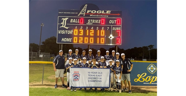 10-Year Old Baseball Champions - Lamar Blue